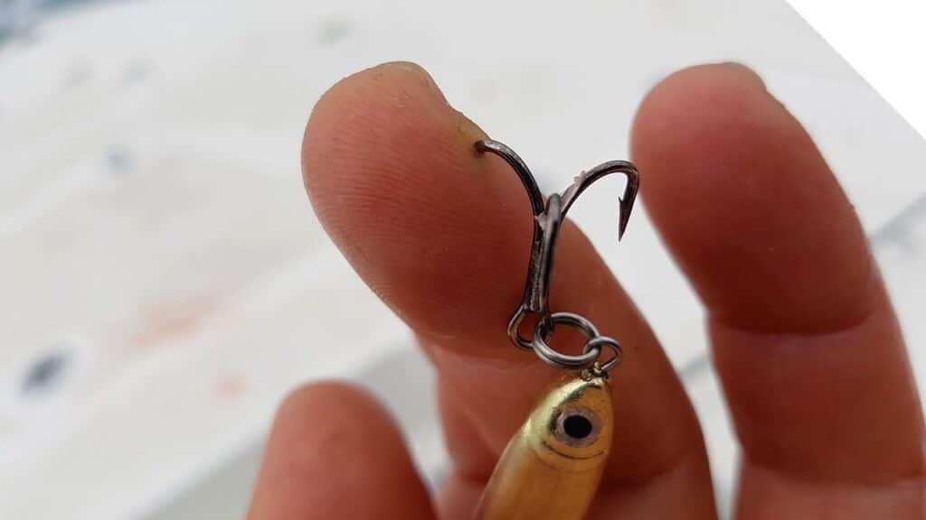fish hook from hand