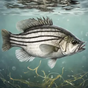 White Bass are aggressive feeders, often found in schools. Use small spoons or spinners,