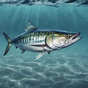 Fast and aggressive, King Mackerel are targeted with trolling techniques using live bait or spoons.