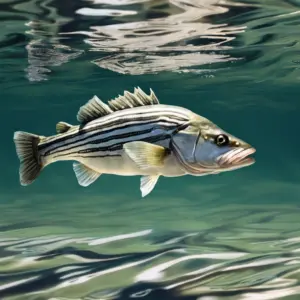 Striped Bass can be caught using a variety of techniques, from live-lining baitfish to casting topwater plugs.