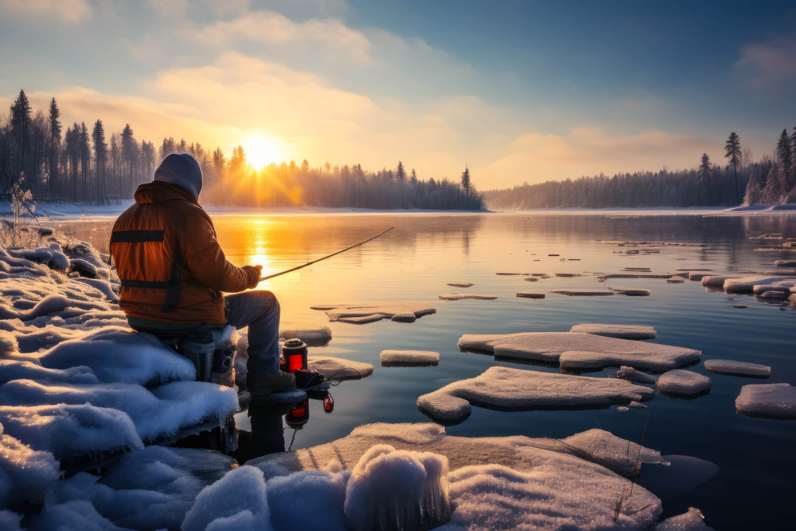 fanatic4fishing.com : How do you fish on a frozen lake?